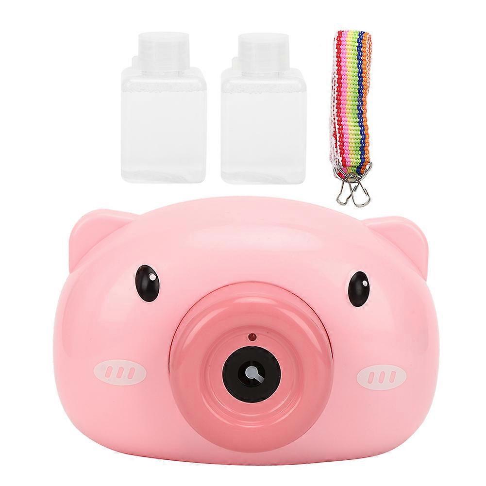 Cute Pig-Shape Electric Bubble Machine Automatic Bubble Blowing Maker Bath Toy for Children Kid