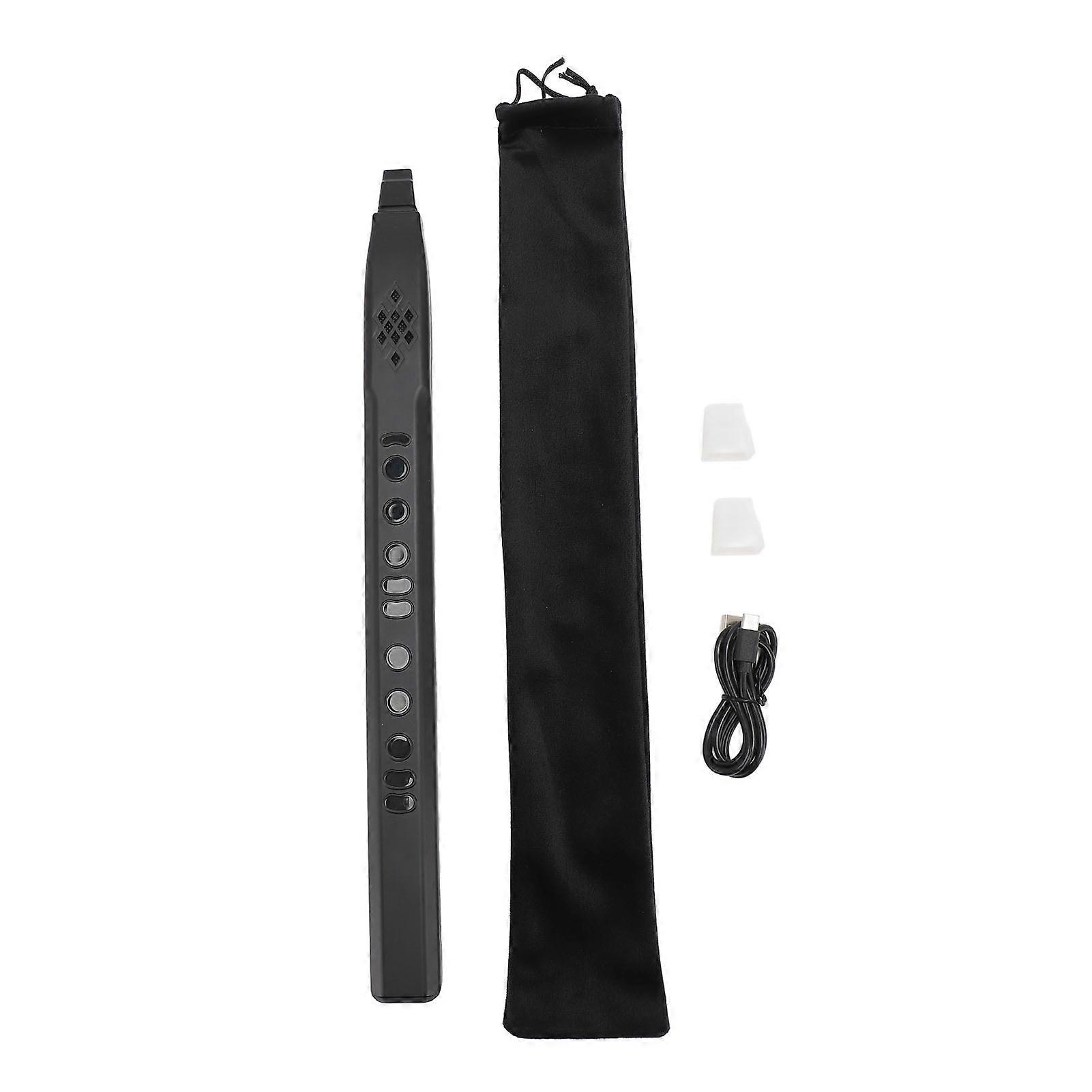 MIDI Electronic Saxophone with 13 Tones, Adjustable Volume, and Replacement Nozzle Set