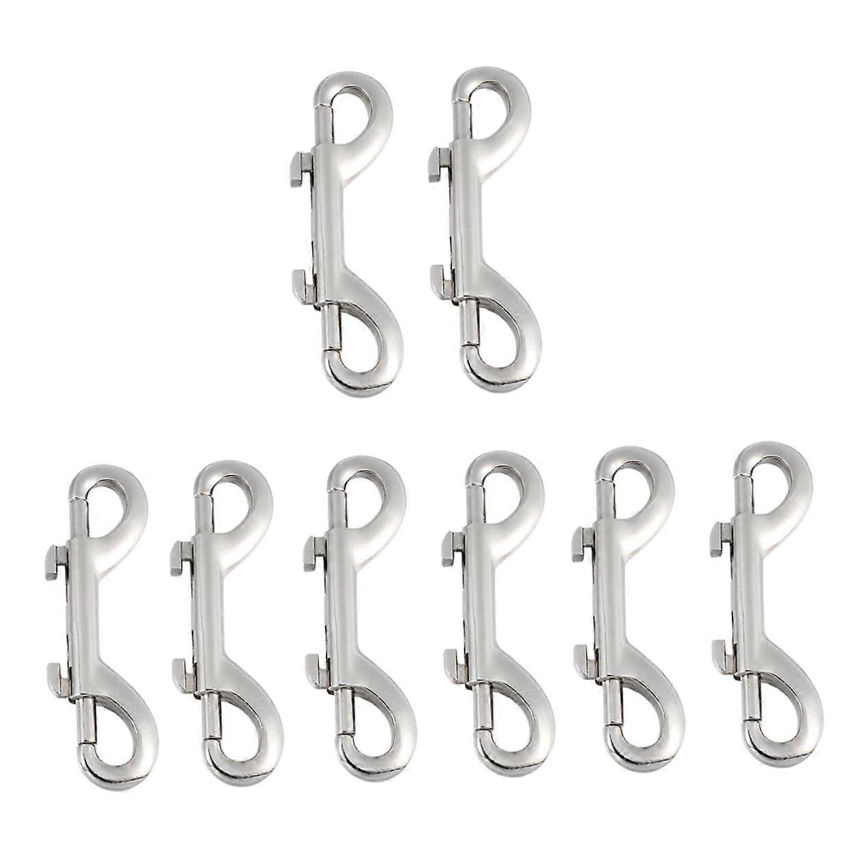 3sets Double Bolts Hook Clip Spring Versatile Double Ended Bolt Snap Easy to Carry Hardware 8pcs3