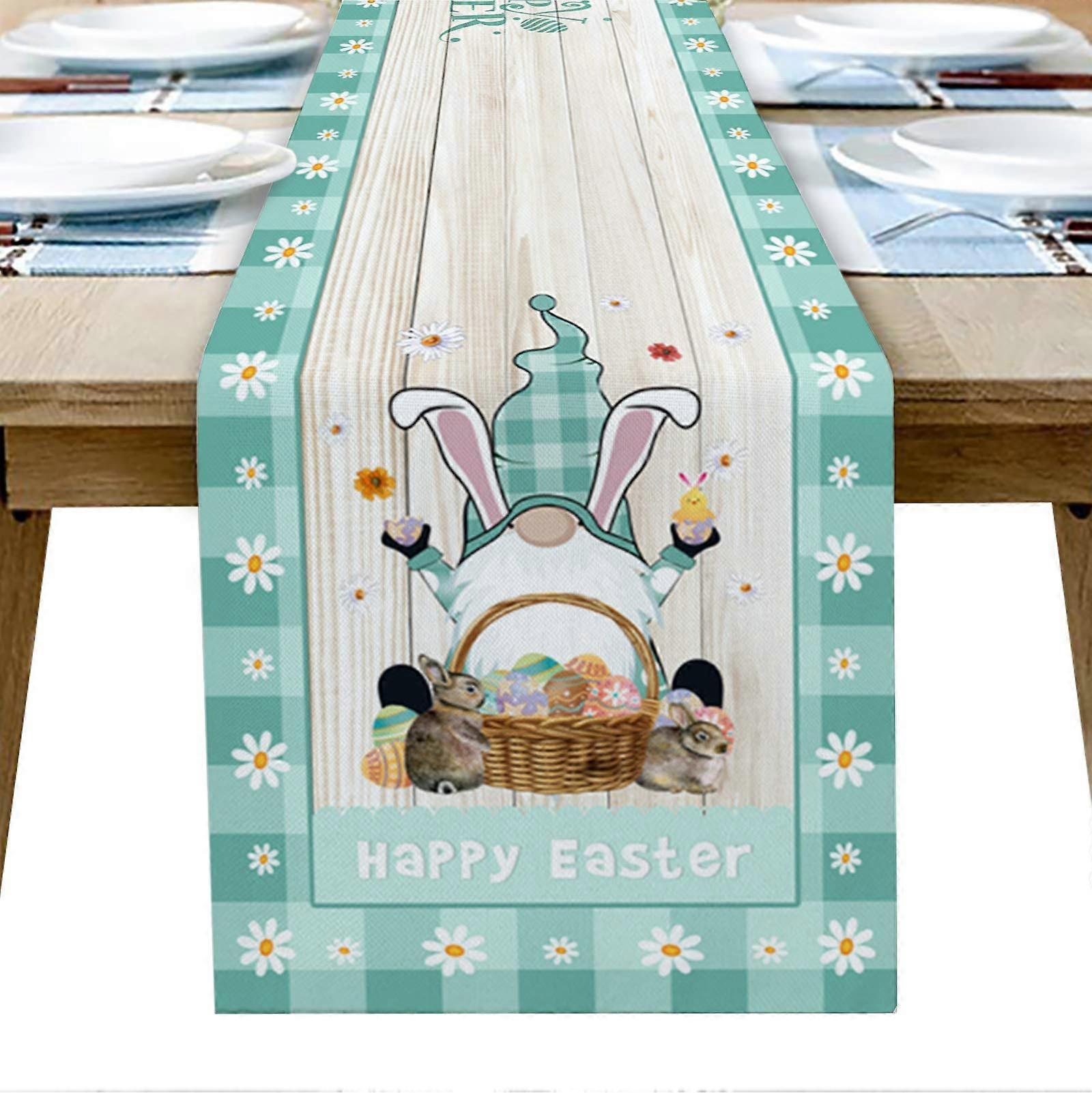 Partial/Wedding Rectangular Easter tablecloths 13 x 90 rabbit inches, egg cute dwarfs sack cloth