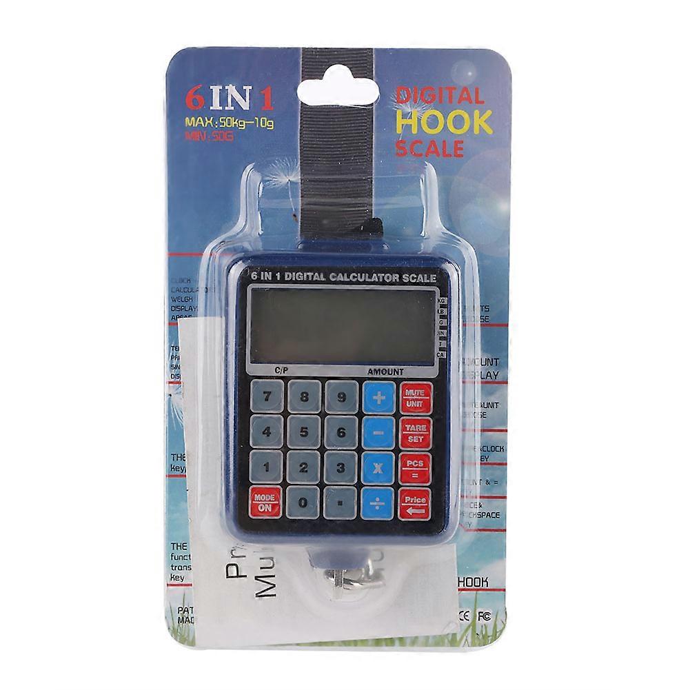 Portable LCD digital electronic crane scale, maximum weighing 150 kg, with calculator function