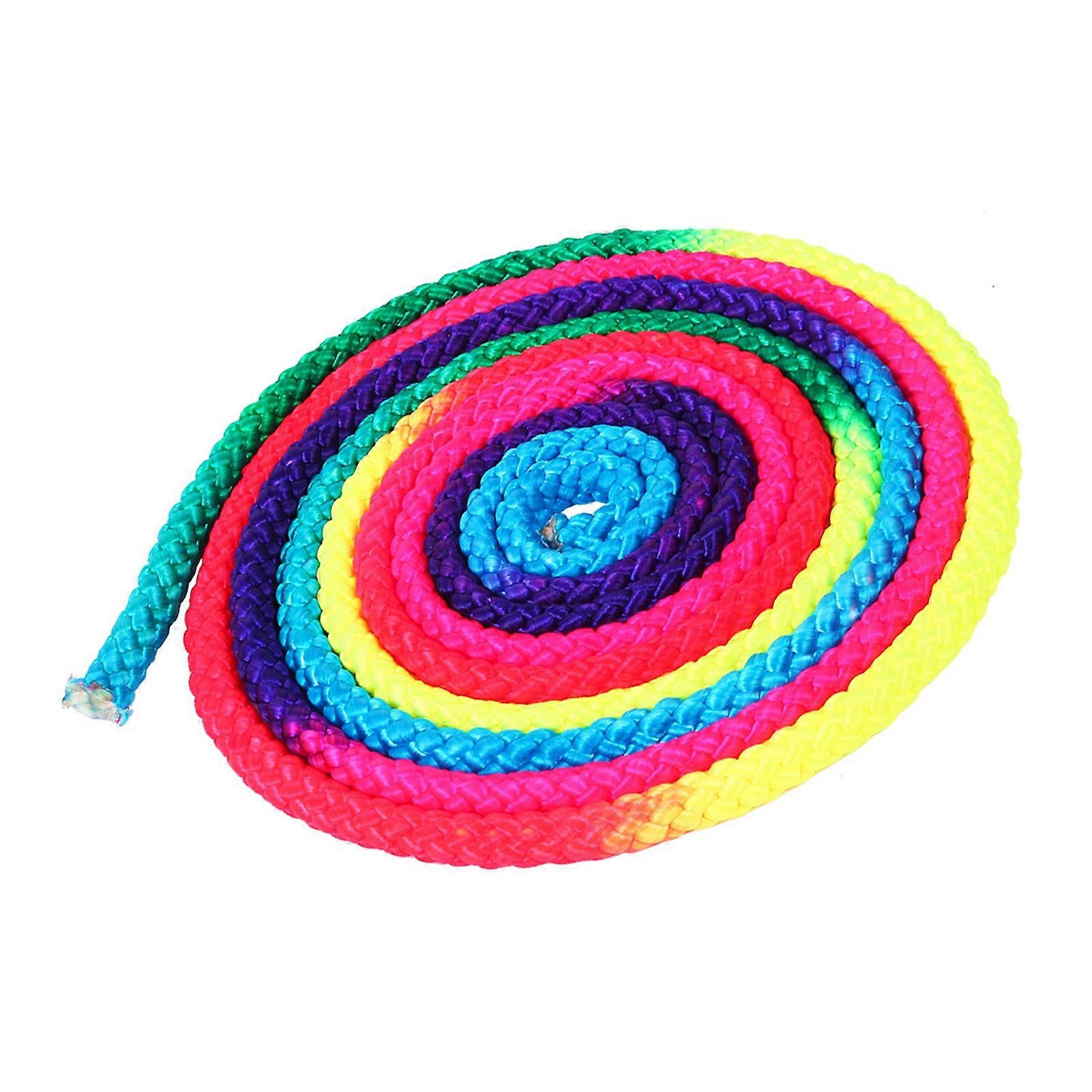 Rainbow Color Rhythmic Gymnastics Rope Solid Competition Arts Training Rope trainingrope