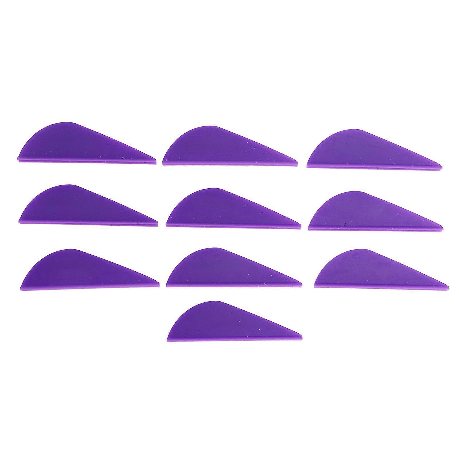 10pcs 2inch Arrow Feather High Elasticity TPU Rubber Bow Feather Fletching for Accurate Shooting