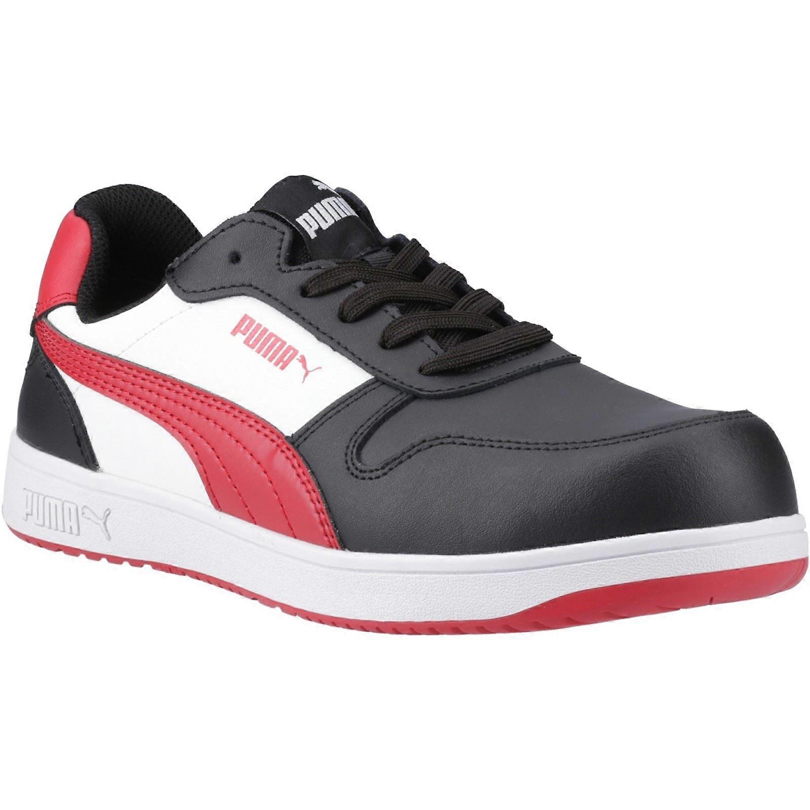 Puma Safety Frontcourt Low Black Full Grain Leather Male Trainers Safety-7