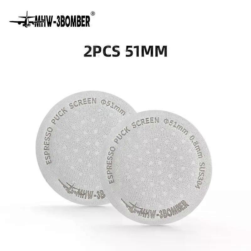 Titanium Coating Espresso Puck Screen Reusable Metal Filter 0.8mm Thickness Lower Shower Screen