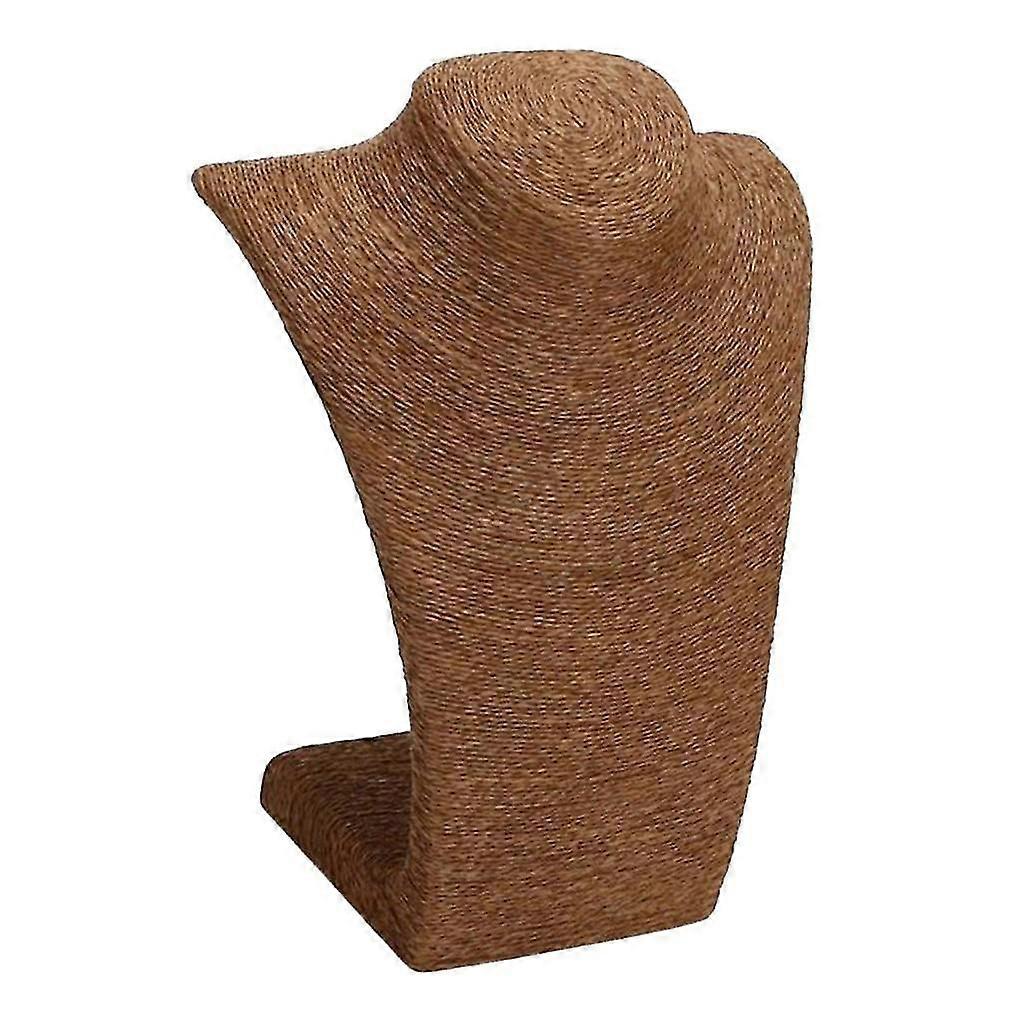 Halskette Anhänger Display Büste Schaufensterpuppe Schmuck Display Ständer Halter Gelb L