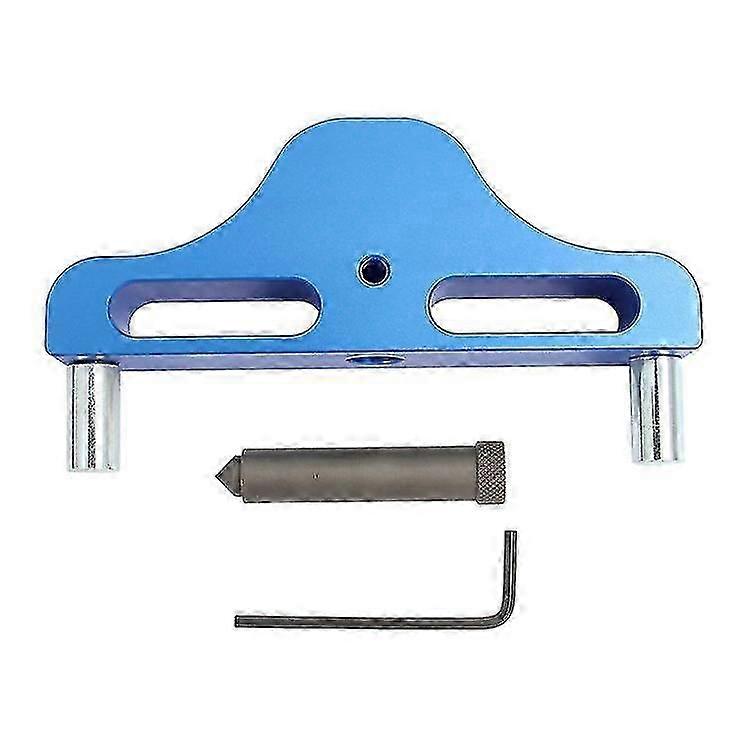 Woodworking Center Finder - Blue Gray Gauge Marking Layout Tool