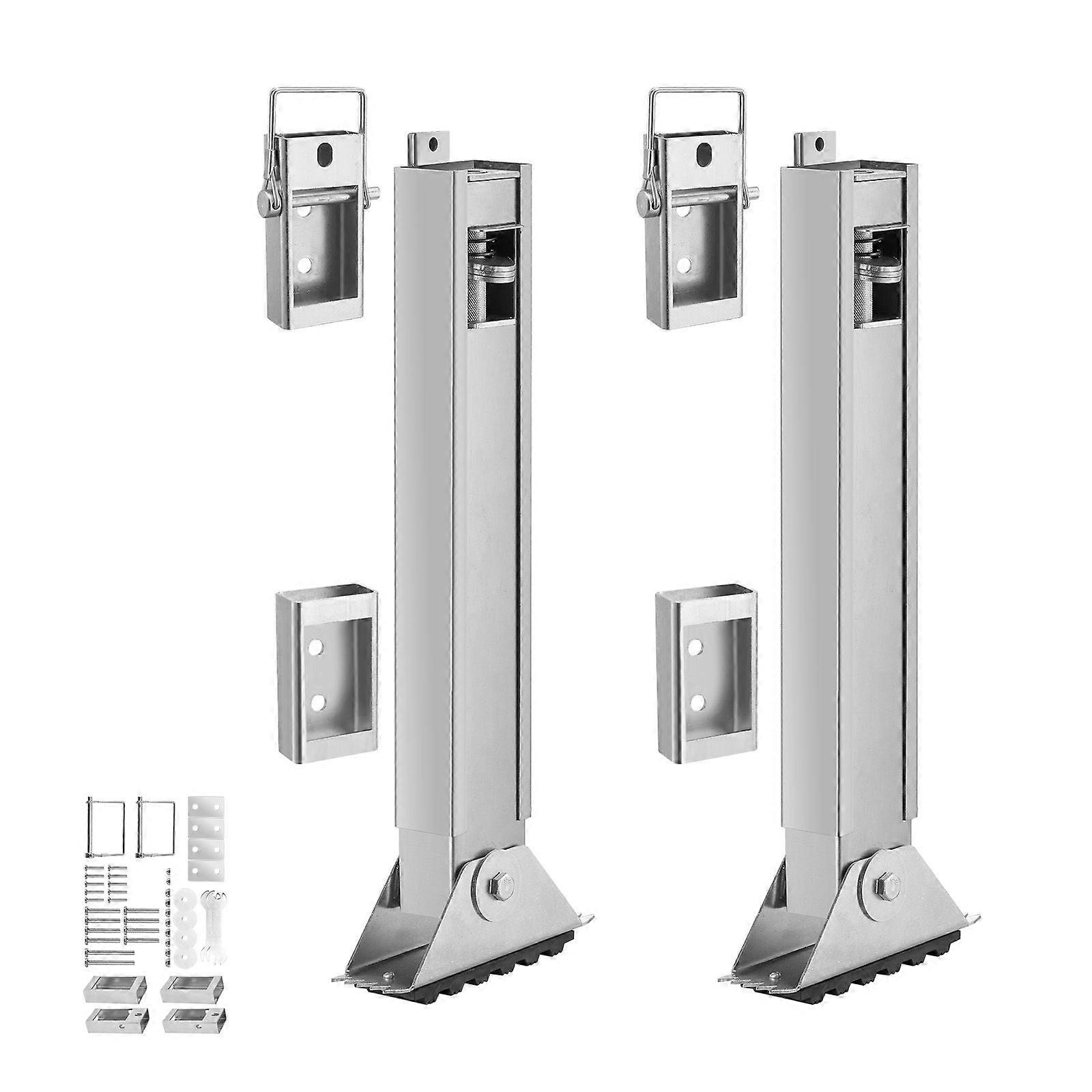 Ladder Levler, 11.4 inch Expansion Length, Quick Release Pitch Hopper, Extension Ladder Accessories for Uneven Ground