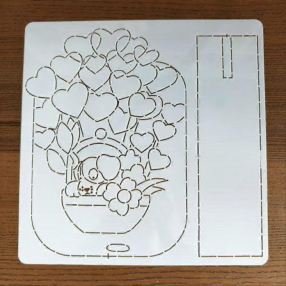 Reusable Drawing Template Multifunctional Sewing Patchworks Template for Sewing Embroidery Enthusiasts