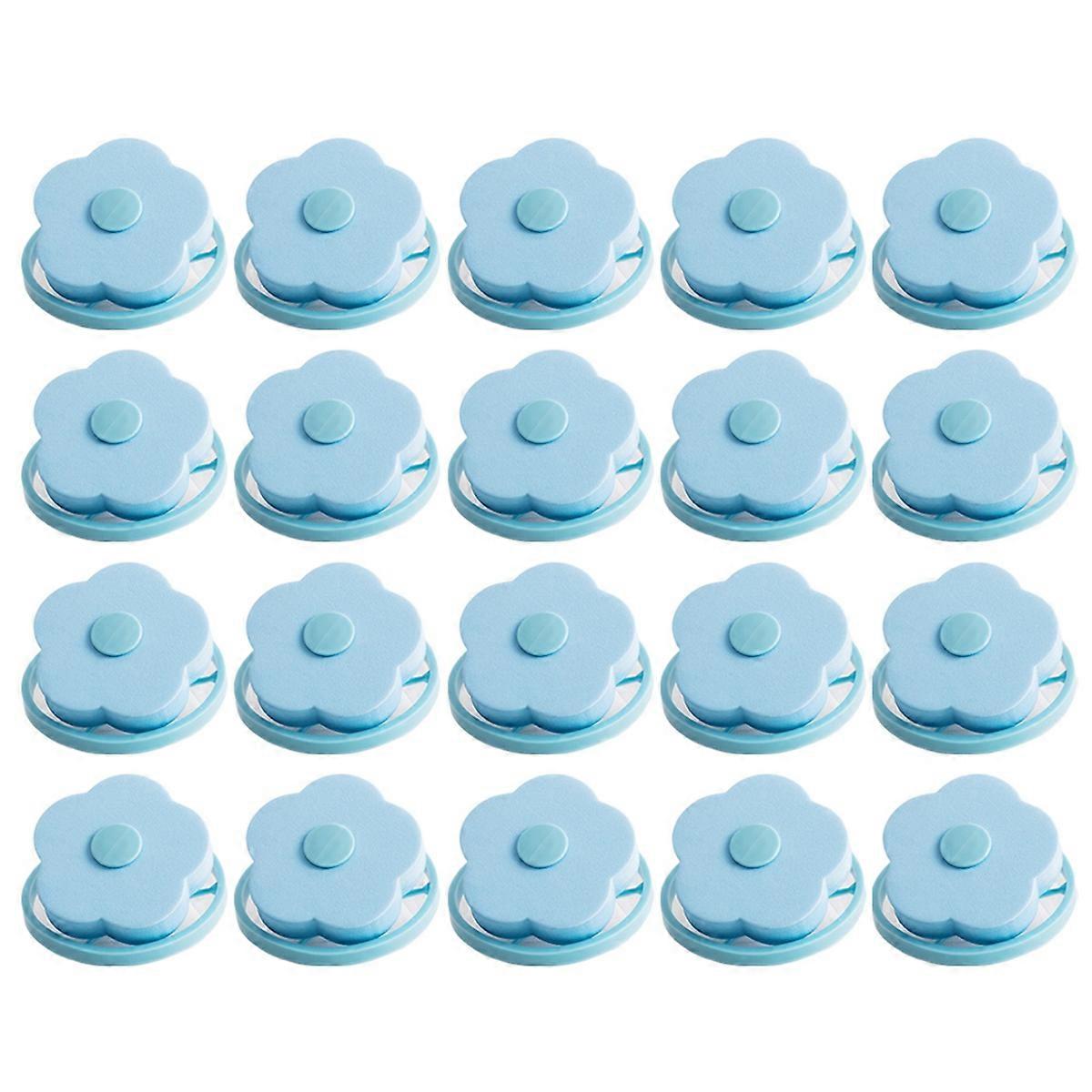 Washing Machine Filter Bag Hair Remover Floating Universal Blue