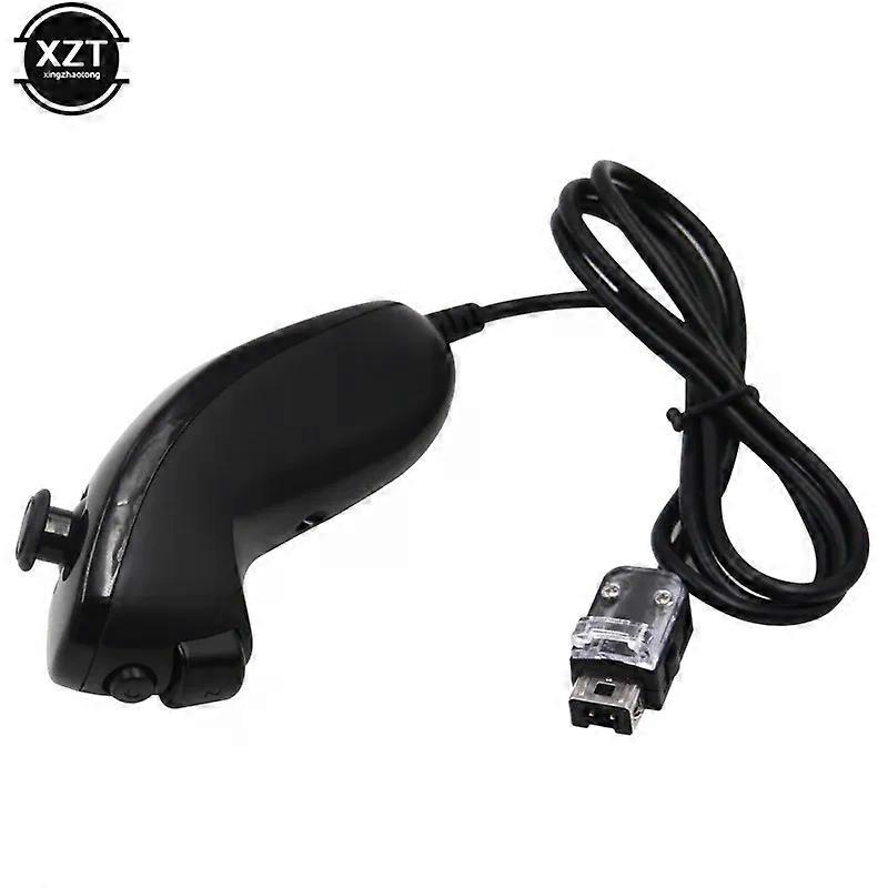 NEW compatible for Wii Game Controller 5 colors Nunchuck Hand Curved Game Handle Controller Nunchuk compatible for Wii Gamepad Accessories
