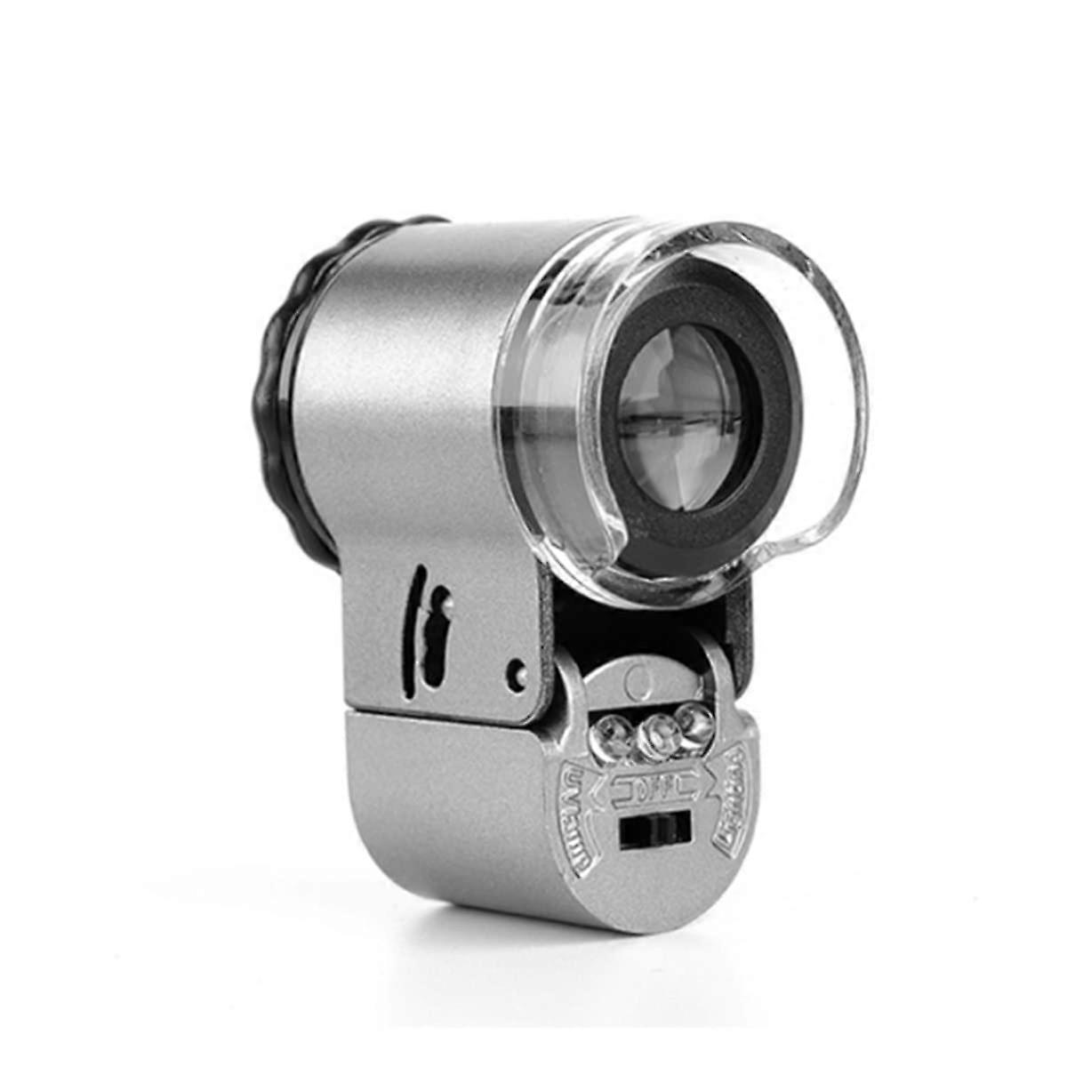 Microscope Observation Portable 50X High-Definition Mini Magnifying Glass for Jewelry Identification and Inspection