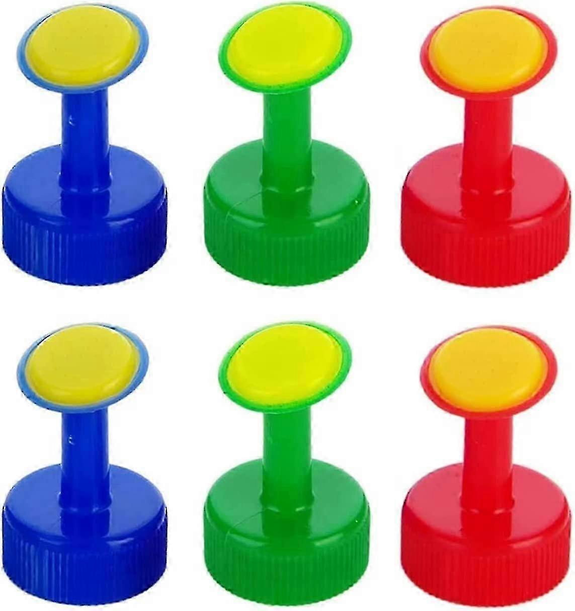 Bottle Sprinkler Nozzle Bottle Top Watering Plastic Watering Device For 28mm Bottle Tops Watering Seed Seedling Garden Irrigation 6 Pieces (random Col