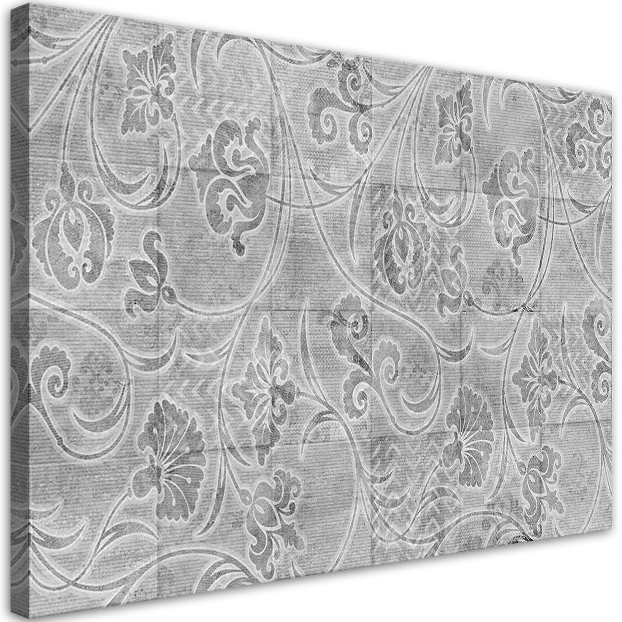 Impression sur toile, Carreaux gris - 60x40