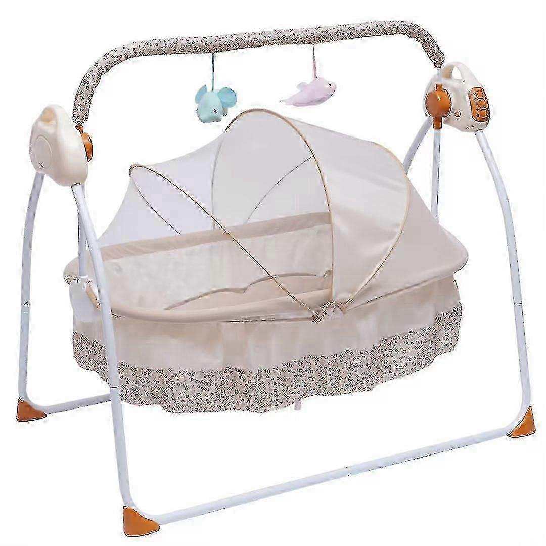 Automatic Baby Crib Cradle Infant Rocker