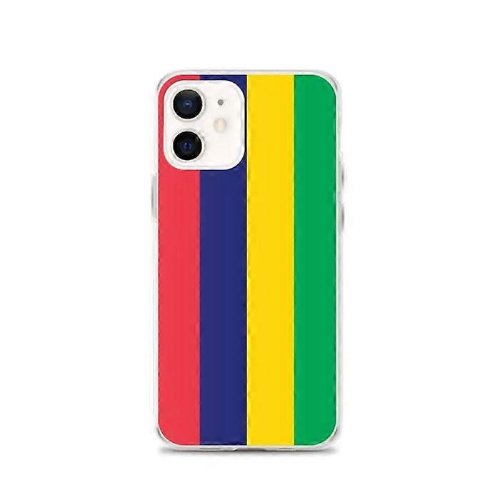 Case - PIXELFORMA - iPhone 12 - Mauritius Flag - Full Protection - Soft