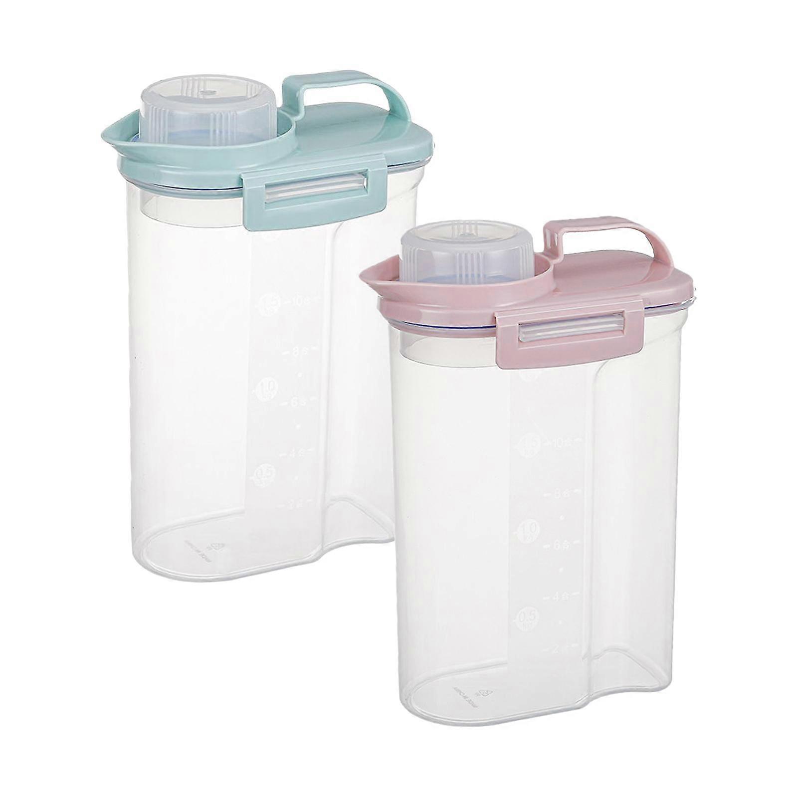 2 Cereal Storage Container Storage Jars Tank for Kitchen