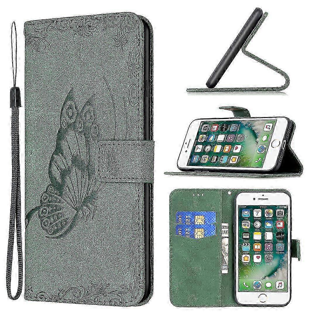 Green Butterfly Mobile Case for New 7/8/SE 2020 Models Compatible Case