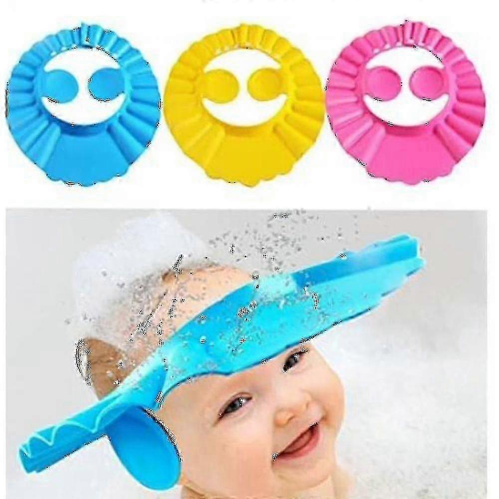 Kids Shower Cap Bathing Cap With Ear Protection Soft Adjustab