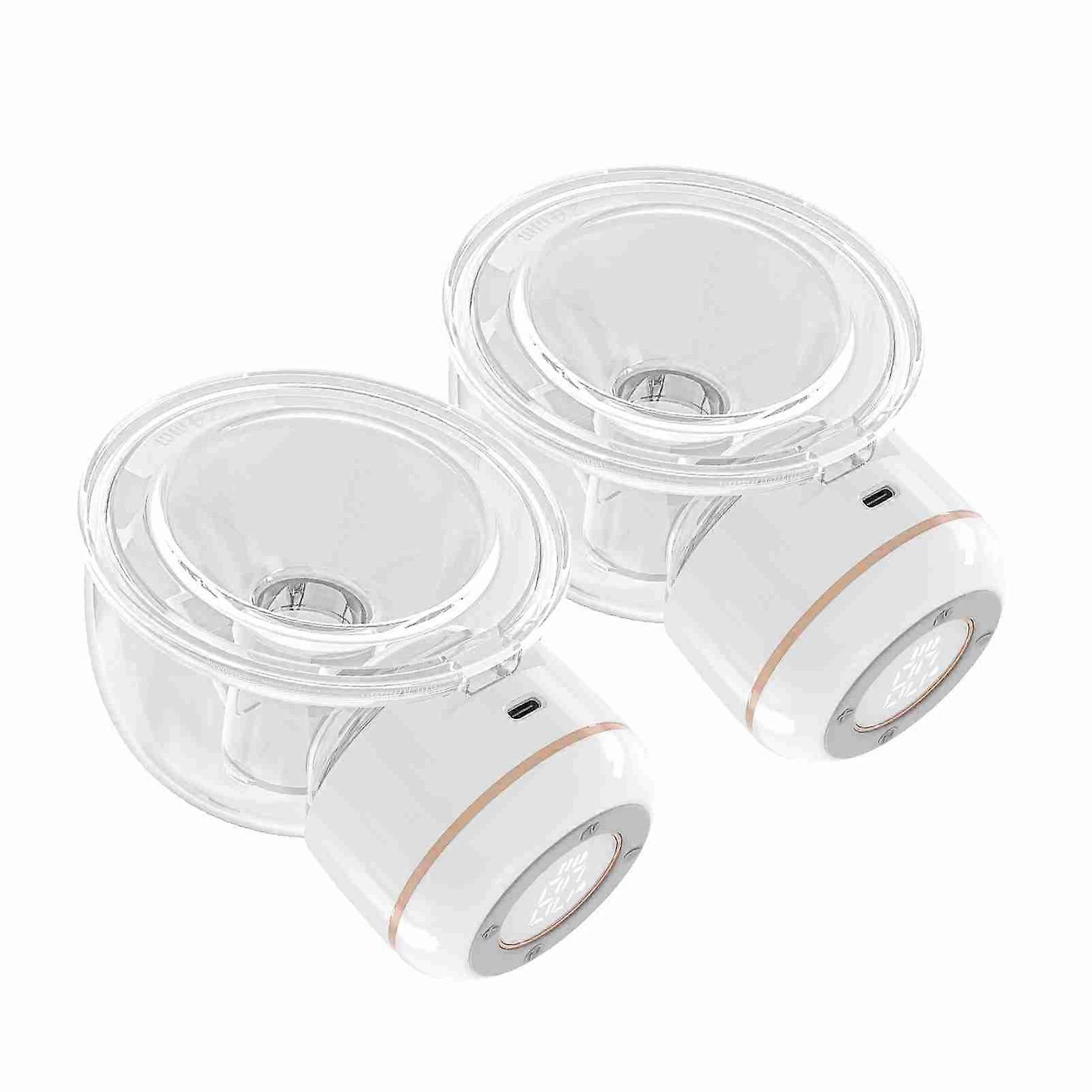 Wearable Breast Pump Hands Free Electric Breast Pump for Breastfeeding 4 Modes 12 Suction Level Low Noise Built-in Battery with 180ml Milk Collector,