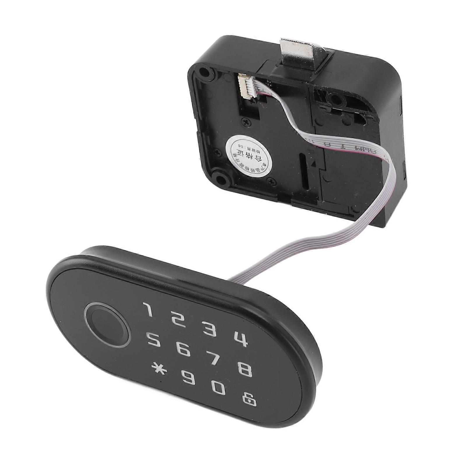 Keyless Cabinet Lock Fingerprint Password Theft Prevention Smart Drawer Lock with Card for Wardrobe File Drawer 