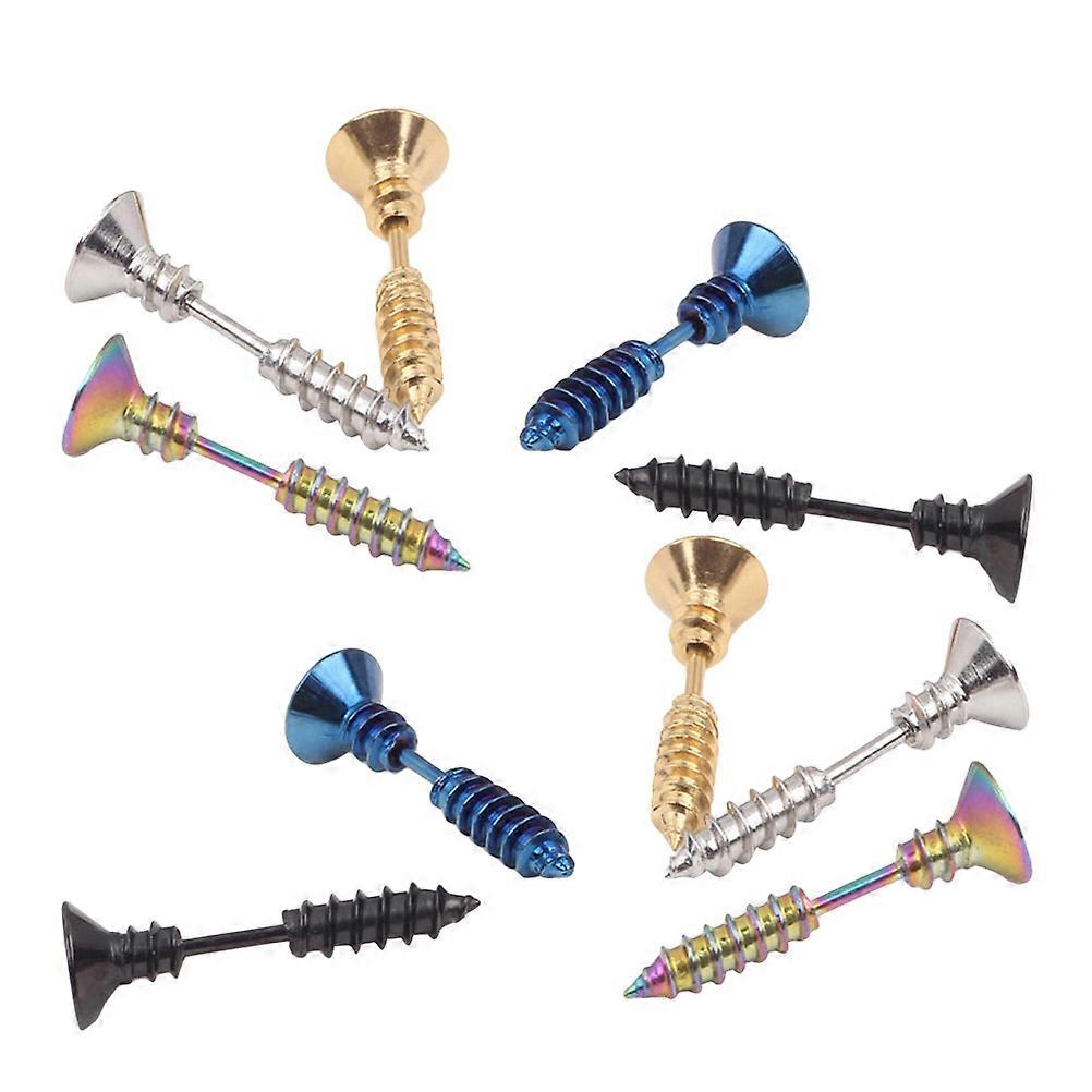 Versatile Piercing Studs, Unique Screw Theme, Enhance Any Wardrobe