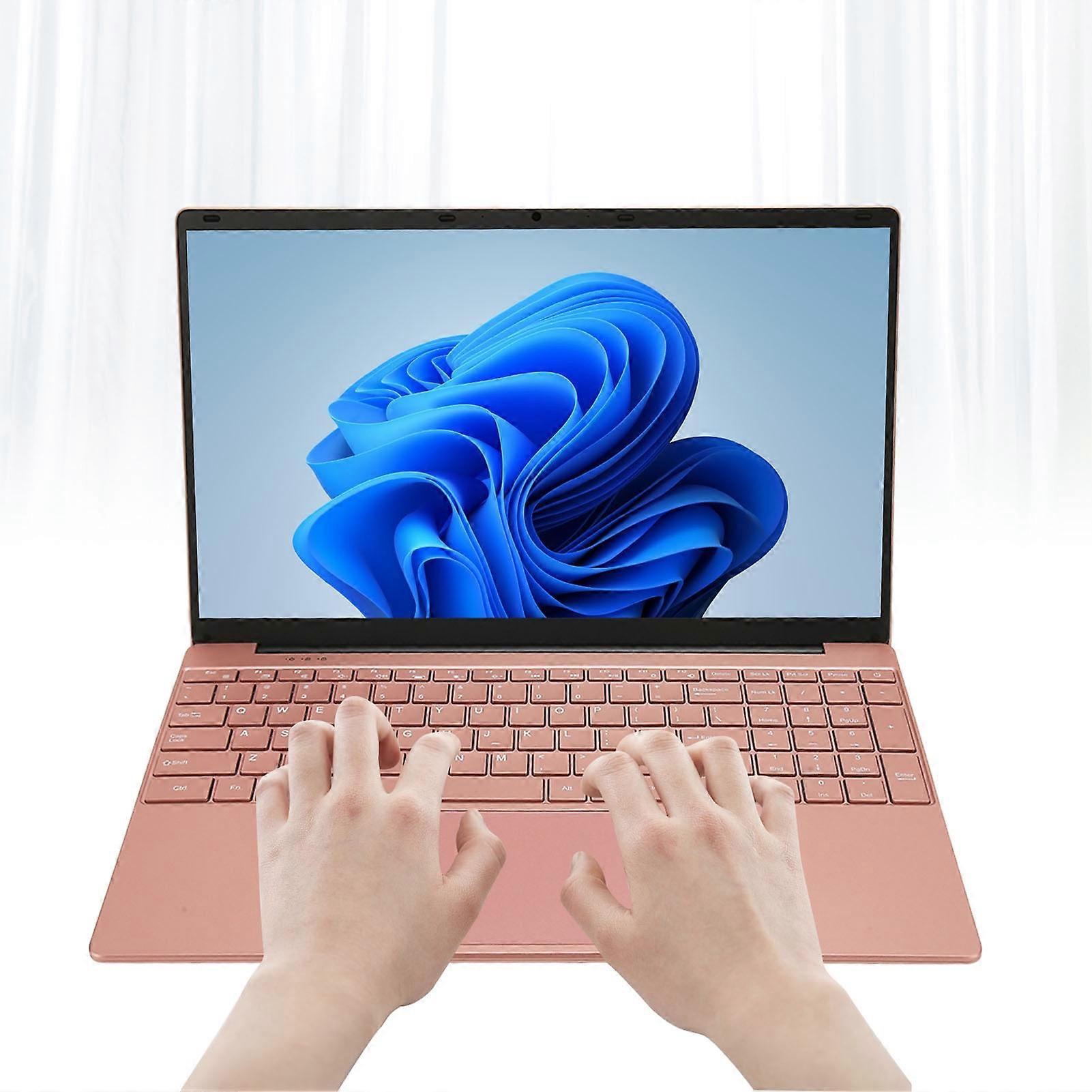 15.6inch Laptop for Windfows 11 4 Core CPU 2.4G 5G WIFI 32GB RAM 7000mAh Laptop PC with Fingerprint Reader 100‑240V 32+1TB EU Plug