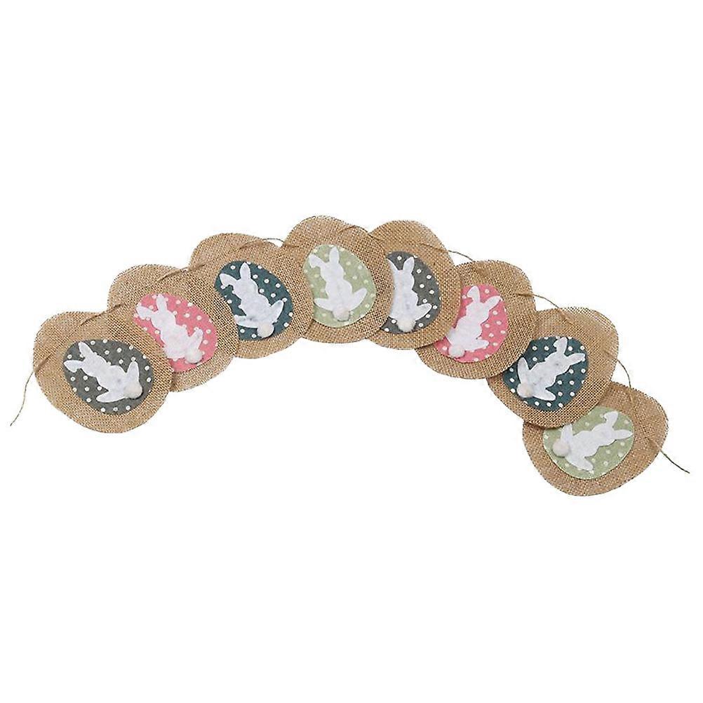Decor Banners Easter Banners Rustic Style Home Decoration Assorted Color 220X14X02cm 1Set