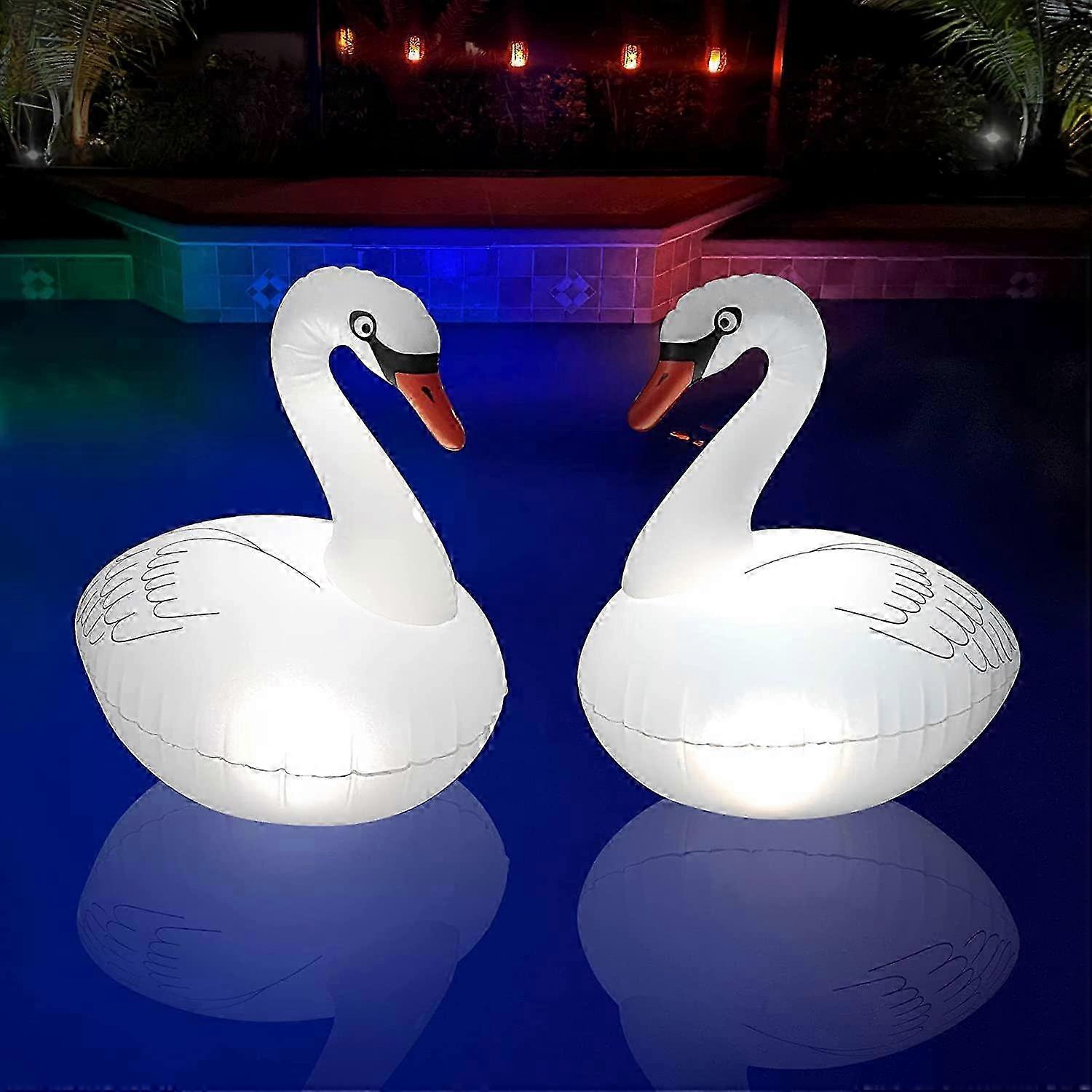 2 Pack Waterproof Solar Powered Lights for Swimming Pools