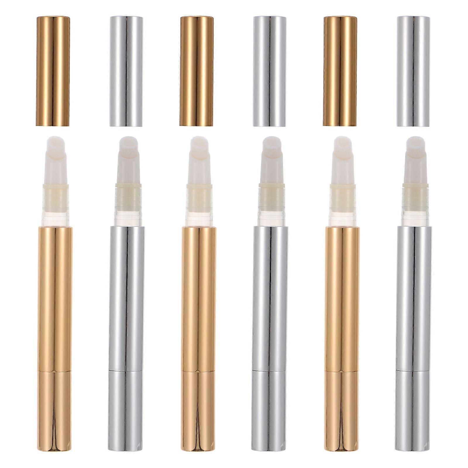6pcs 3ml Multi-use Empty Tube Eyelash Growth Liquid Container Lip Gloss Tube