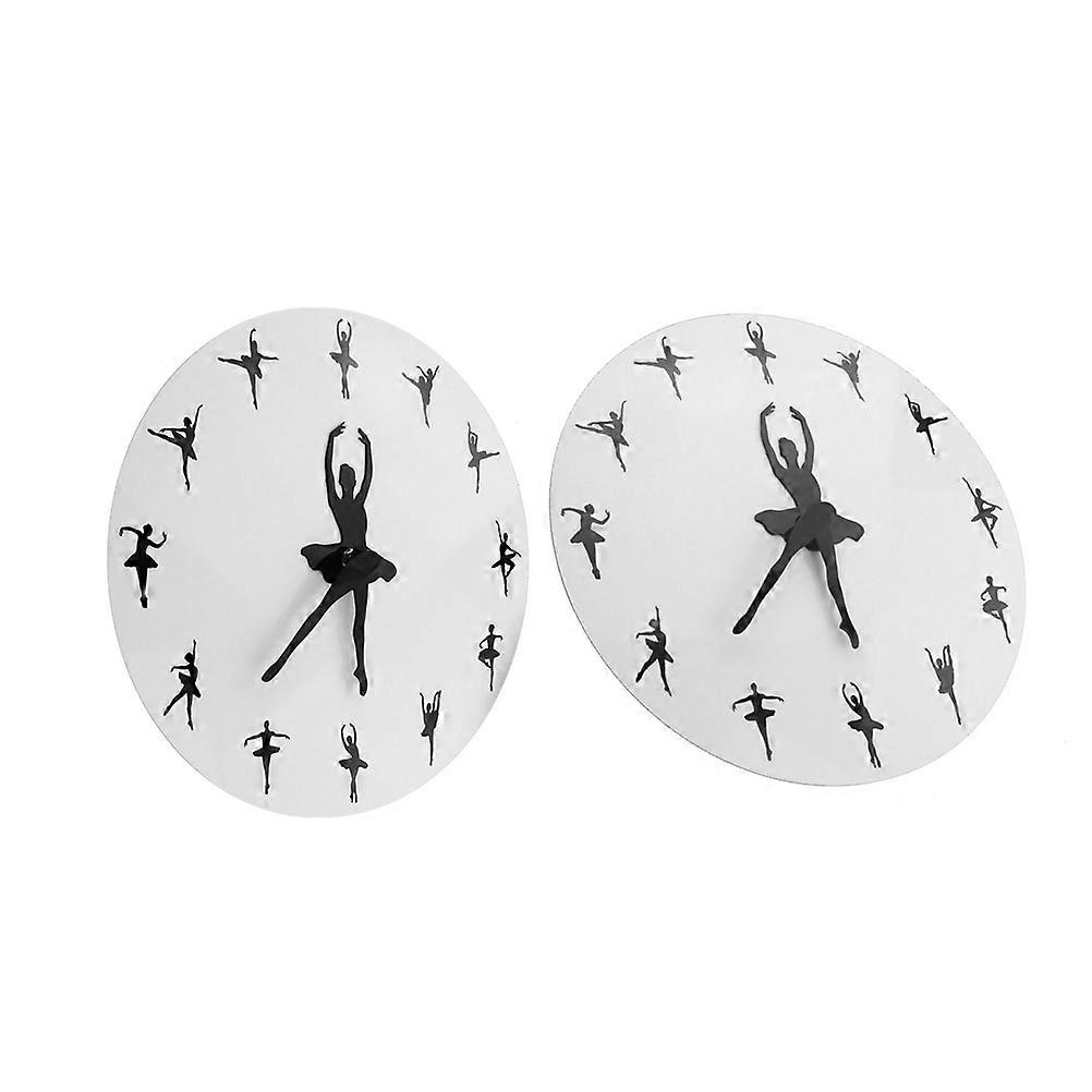 Modern Clock For Living Room Simple Diy Acrylic Hanging Time Telling Decorative Wall Clock 30x30x2cm Black