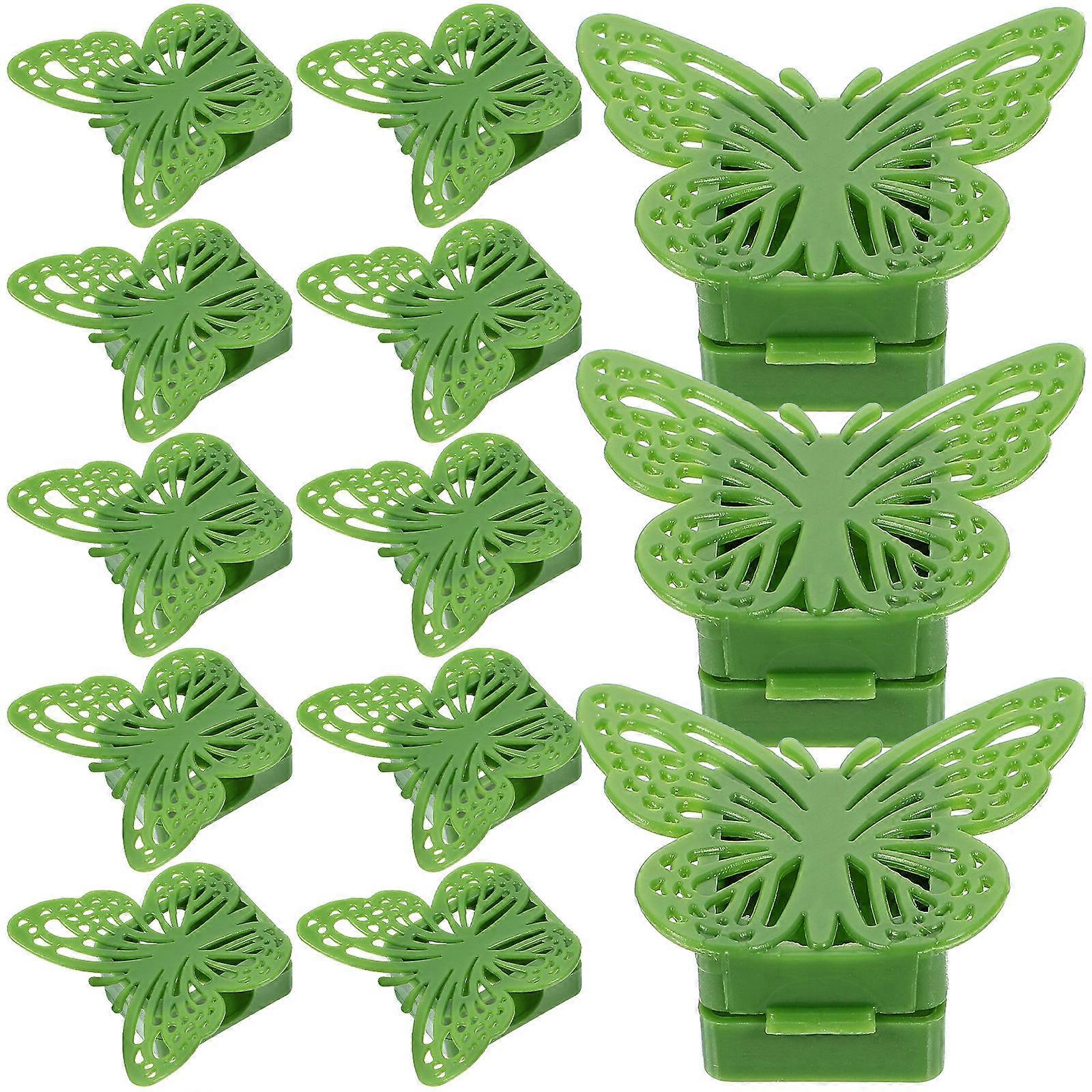 Green Vine Climbing Wall Fixer Snail Shape Vine Support Plants Wire and Cable Fixing 50Pcs