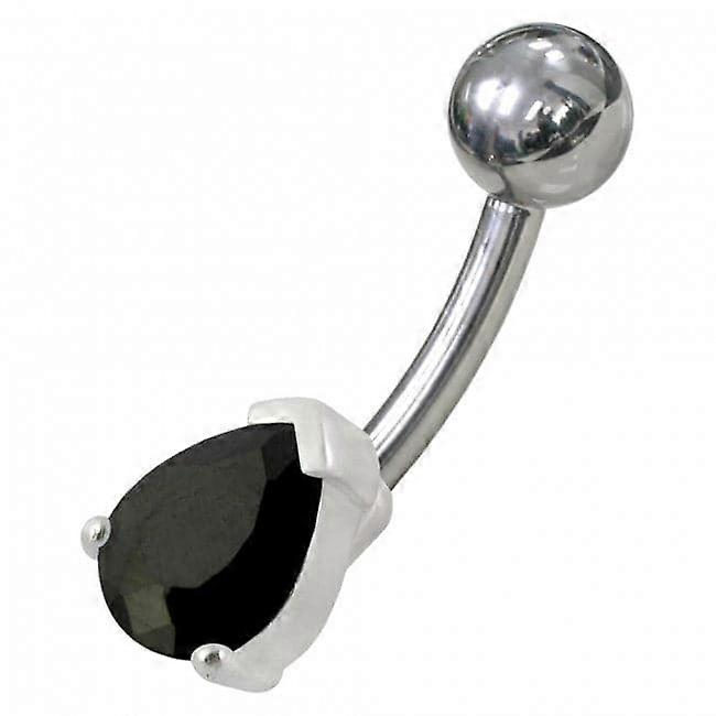 Fancy Jewelled Non-moving Banana Bar Navel Ring