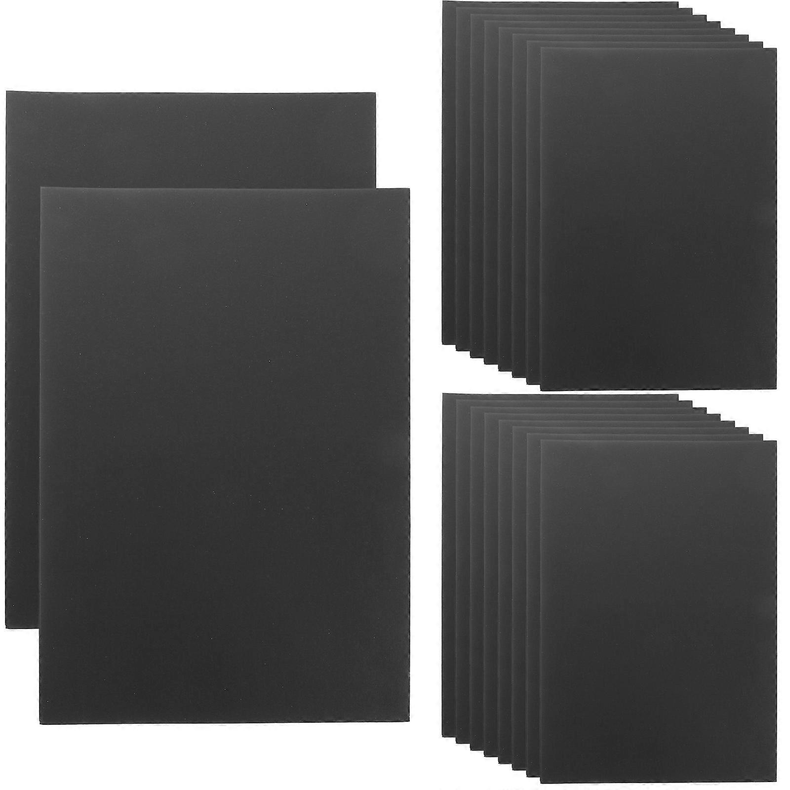 Thick Painting Cardstock for Printing Crafting Architectural Use Rectangular Shape Black 50 Sheets