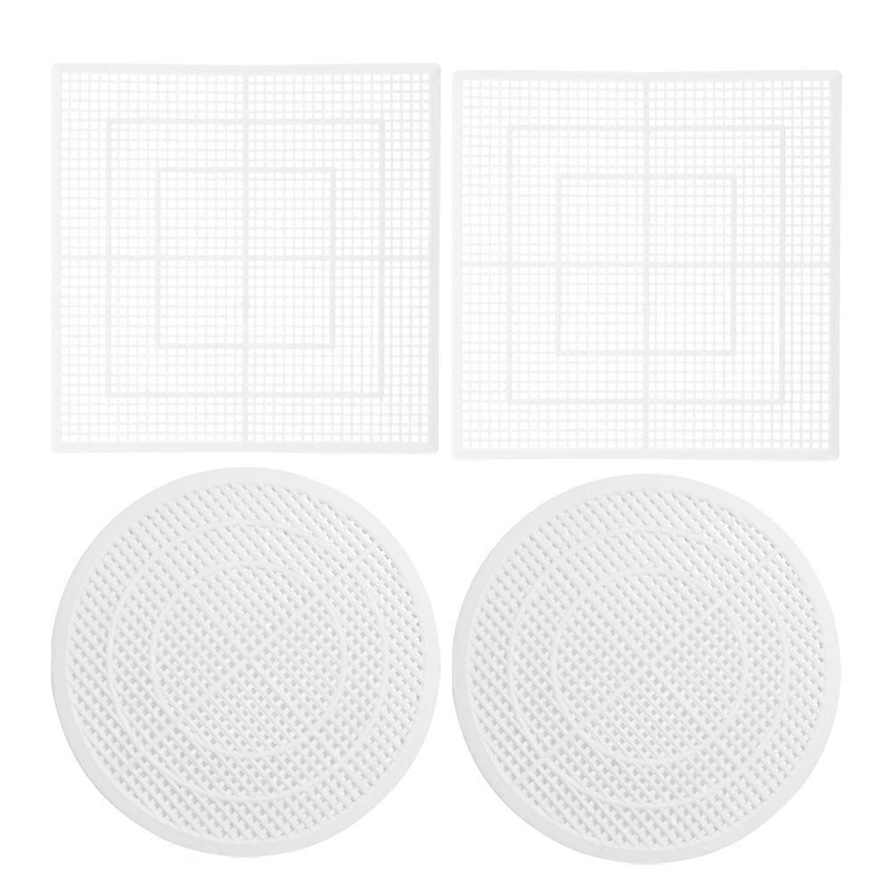Drain Hair Catcher For Showers Floor Drain Cover Bathroom Floor Drain Mesh Cover Kitchen Use 4Pcs