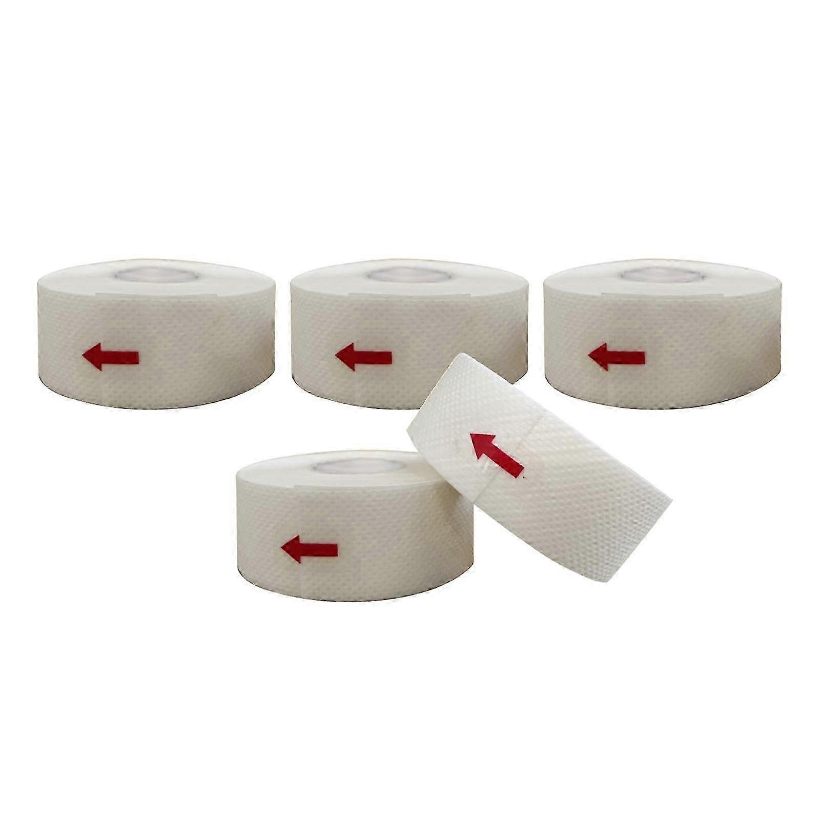 5 Roll Collar Protector Sweat Pads Self Adhesive White Disposable for Summer