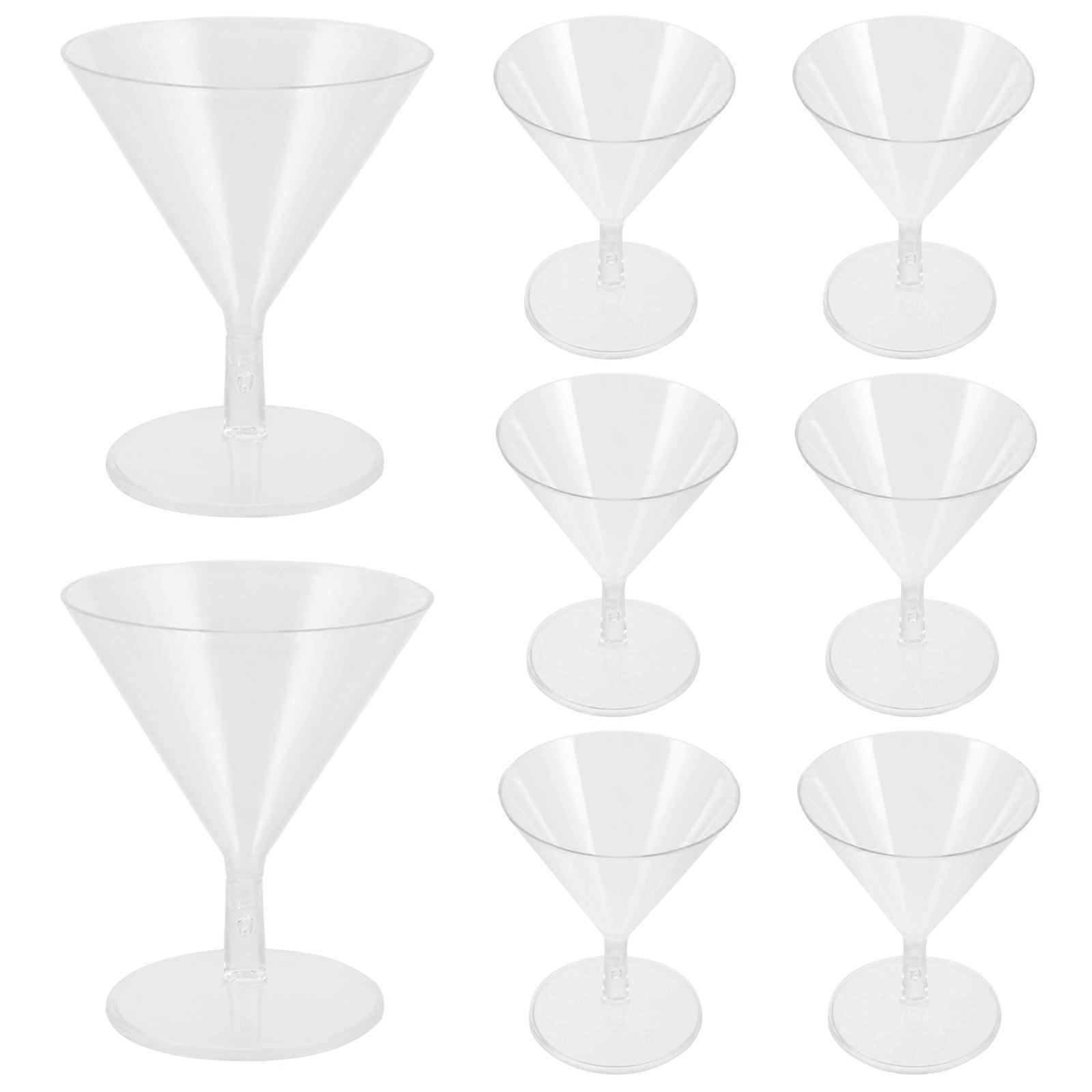Plastic Drinking Glasses Wine Cup For Festival 8Pcs