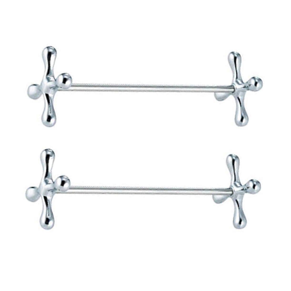 1 Set Spoon Holder Billiard Accessories Chopsticks Rest Cute Chopstick Stand Table Decoration Silver Set of 2