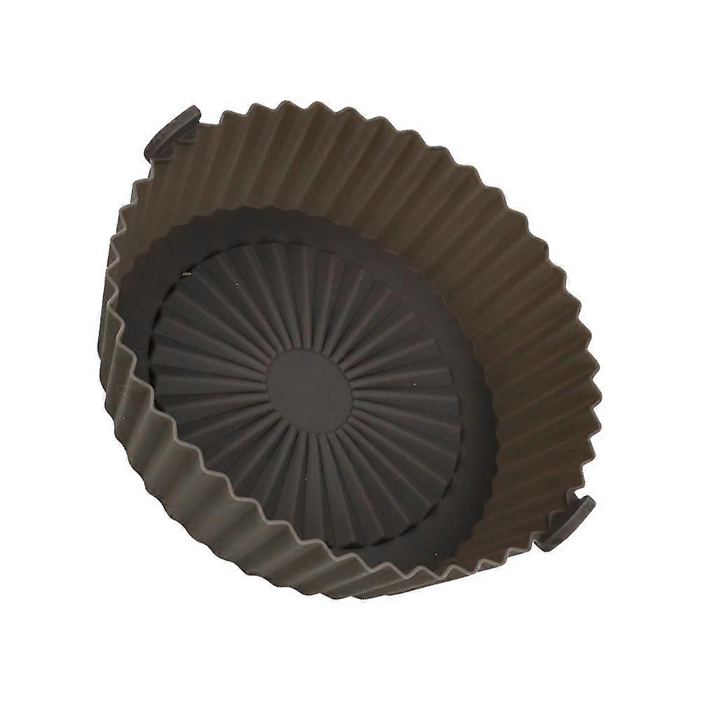 Silicone Paper Air Fryer Liner Reusable Oilproof Grey 16.50X16.50X5.00CM Ensures Even Heating 1Pack