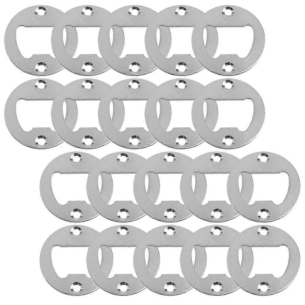 Diy Bottle Opener Insert Kits Bottle Opener Inserts Opening Small Iron Round Shape For Travel Lovers 20Pack