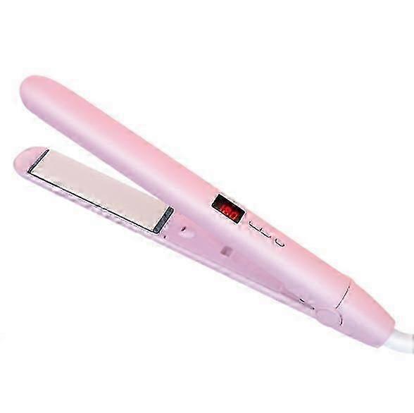 2 in 1 Digital Hair Straightener with Adjustable Temperature(Pink)