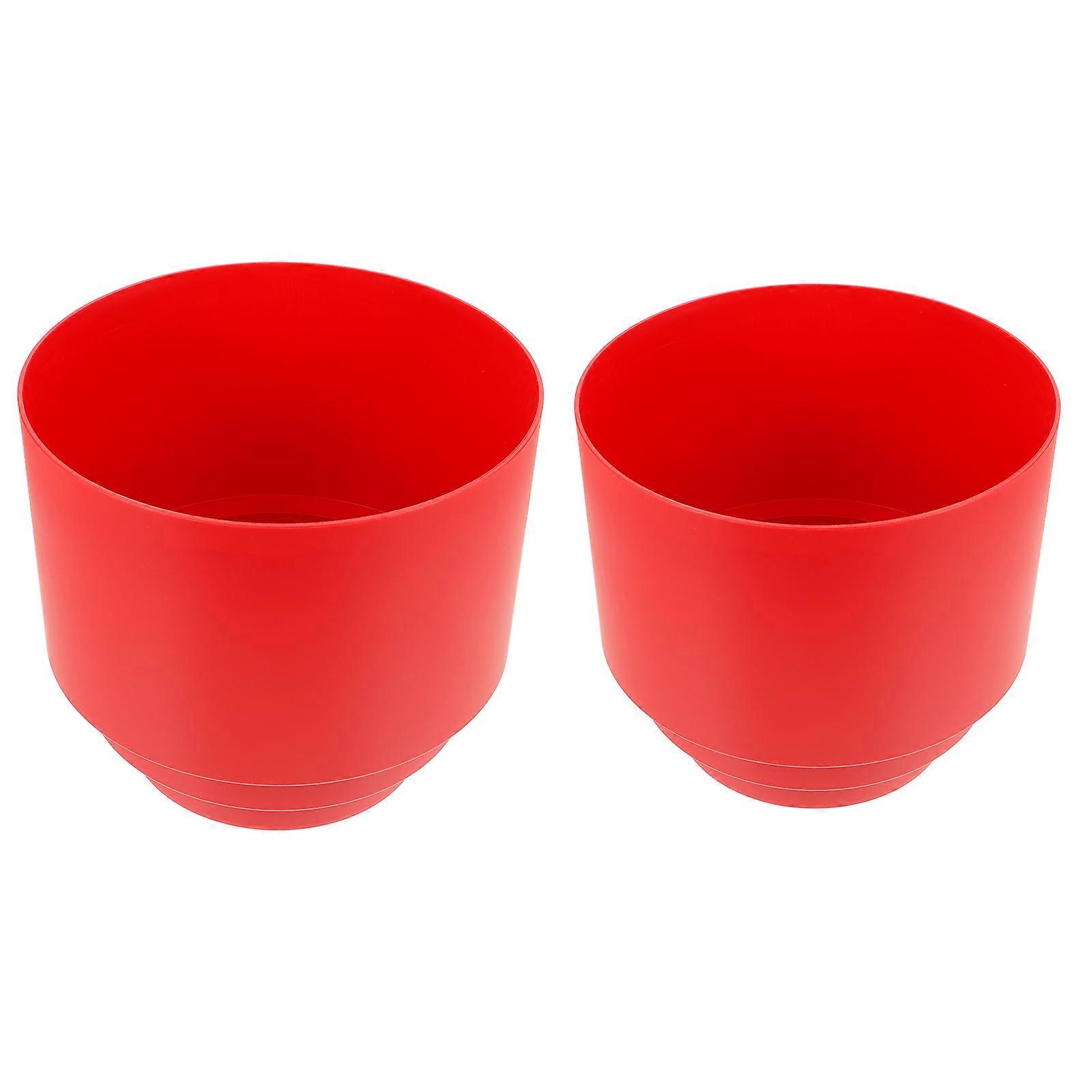 Flower Stem Holder Reusable Item Festive Atmosphere Red 19.00X19.00X17.00CM 2Pcs