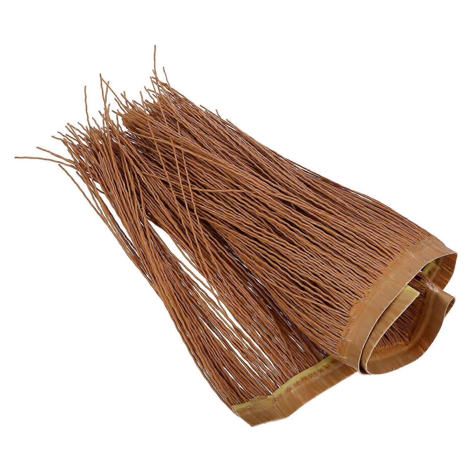 Tiki Grass Grass Roof Artificial Thatch Roofing Light Brown 100.00X50.00X1.00CM Weather-Resistant 1Pcs