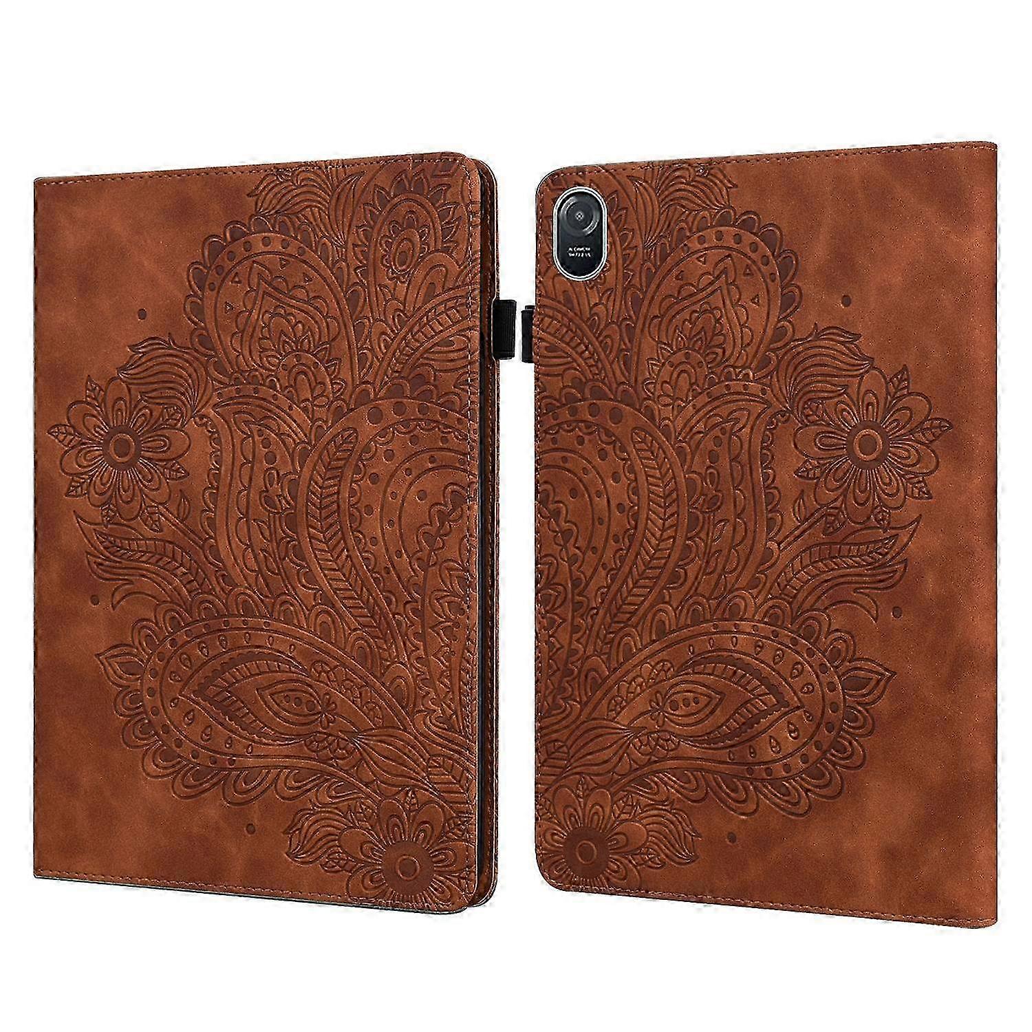 Flower Pattern PU Leather Case with Card Slots for Pad 8 Protective Tablet Cover