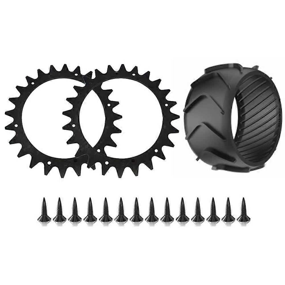 Compatible For Worx Landroid S / M Series Robotic Lawnmower RSWL-01 Anti Slip Spikes with RSXJ0003 Wheel Protector