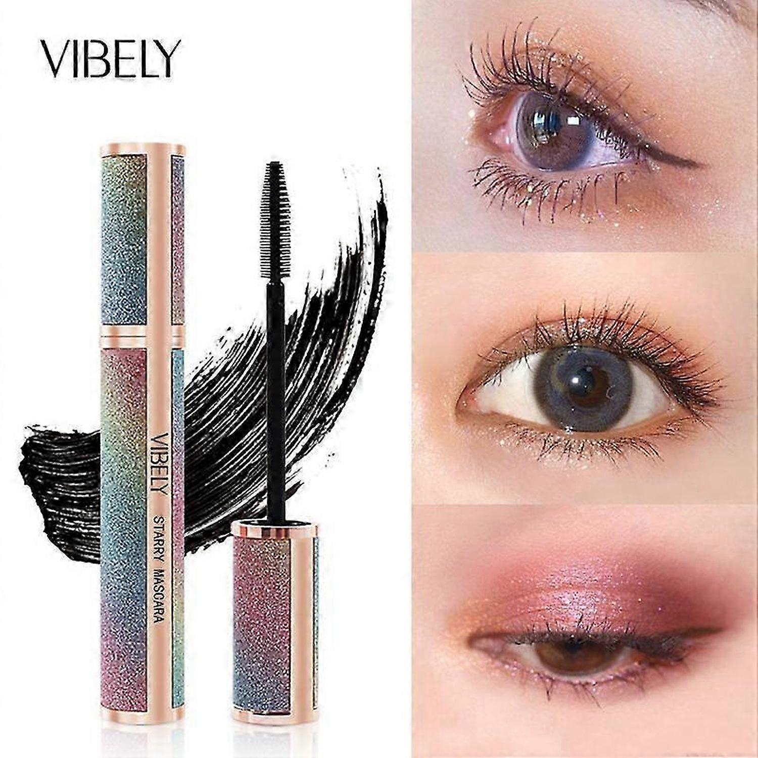 4D Silk Fiber Lash Mascara - رموش أطول بشكل فاخر ، رموش ضخمة ، ماسكارا أنابيب مقاومة للماء ، مقاومة للتلطخ ، لا تتكتل ، سهلة التطبيق وطوال اليوم F