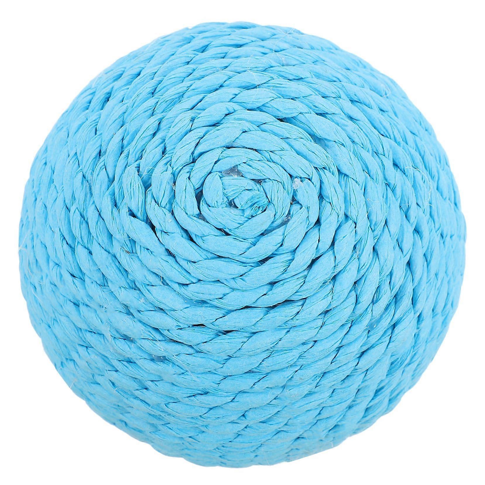 Cat-Friendly Paper Rope Ball Toy Interactive Kitten Plaything for Indoor and Outdoor Use Promotes Chewing Instinct