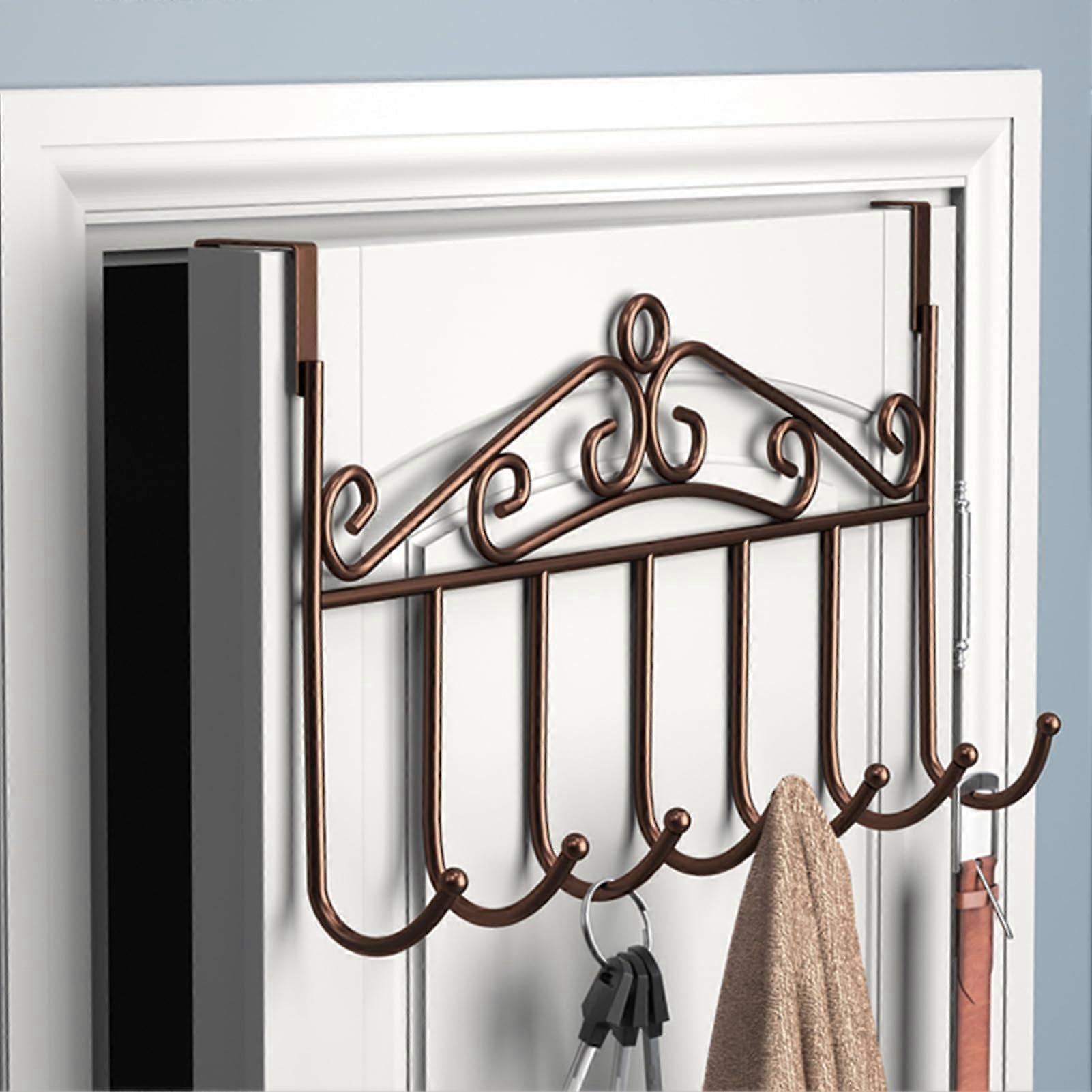 Door Hanger Iron Over The Door Hook, Multifunctional Heavy Load, Space-Saving Design, Easy Installation, Elegant Look