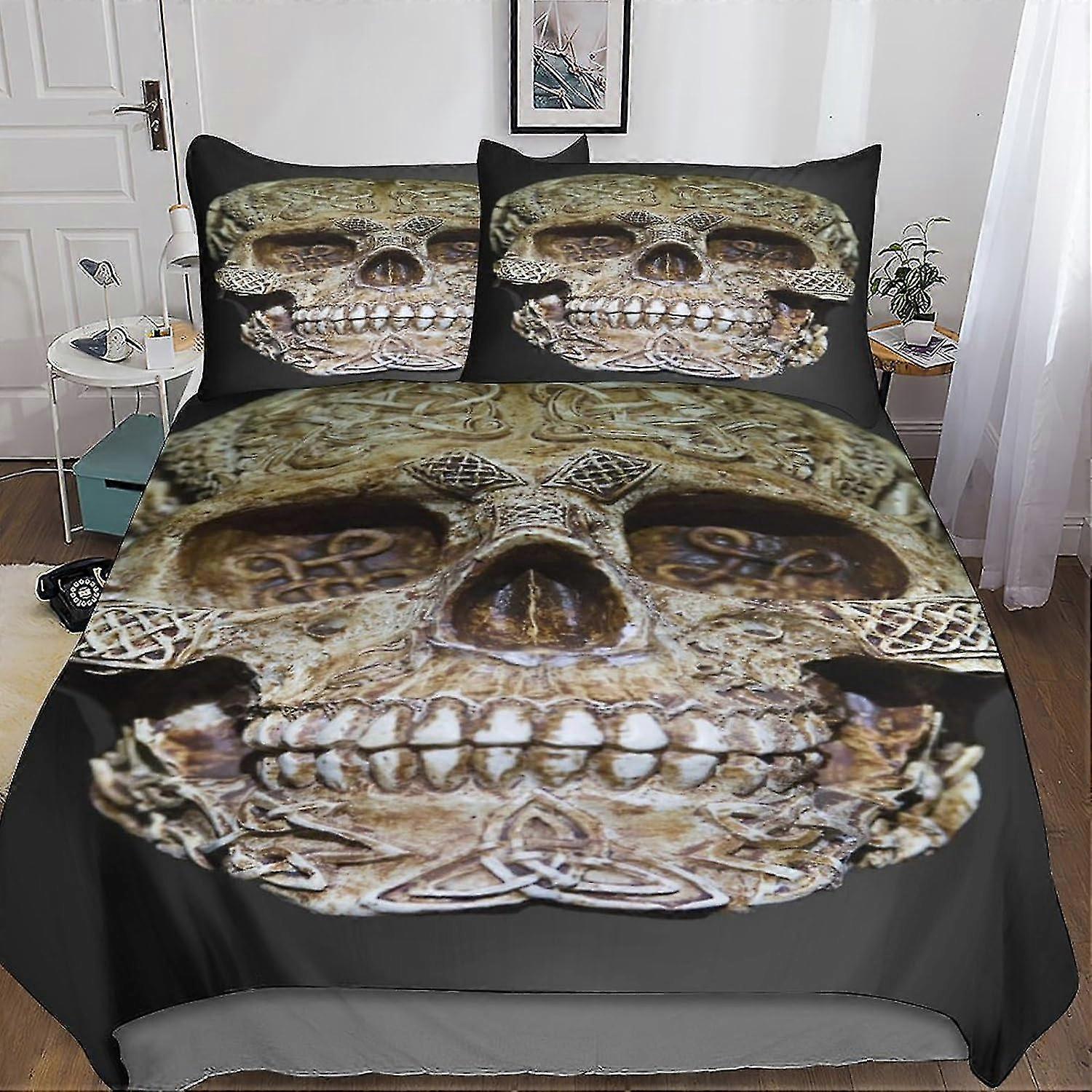 Conjunto de capa de edredão de cama estampada Artistic Aesthetics para determinadas marcas, capa de edredão macia de microfibra de 3 peças com fecho de correr