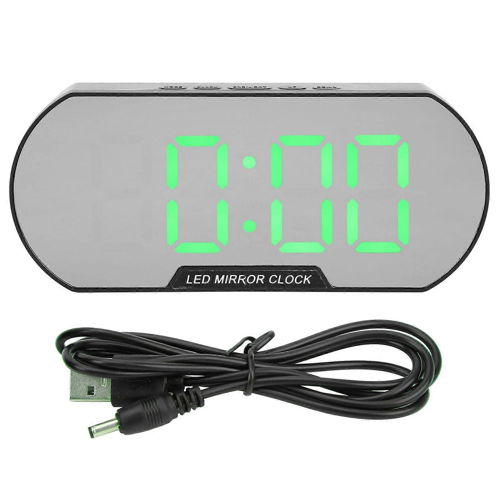 2025 Latest Model  Alarm Clock LED Digital Display Makeup Mirror USB Battery